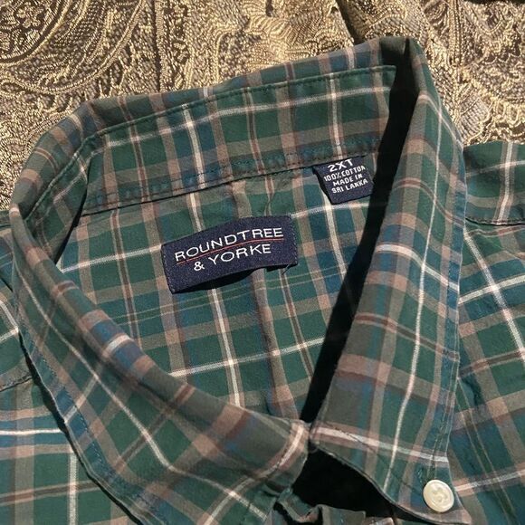 Roundtree and Yourke size 2XLT long  sleeved button down excellent condition - Picture 2 of 3
